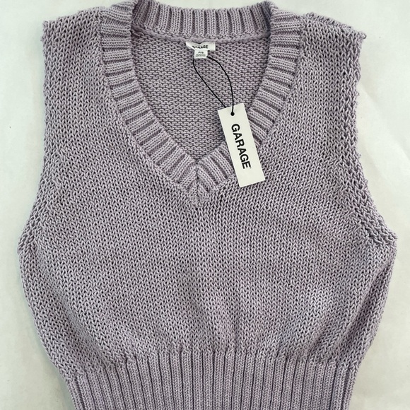 Garage Jackets & Blazers - Garage Novelty V-Neck Vest Purple Orchid Petal Women’s Size Small NWT